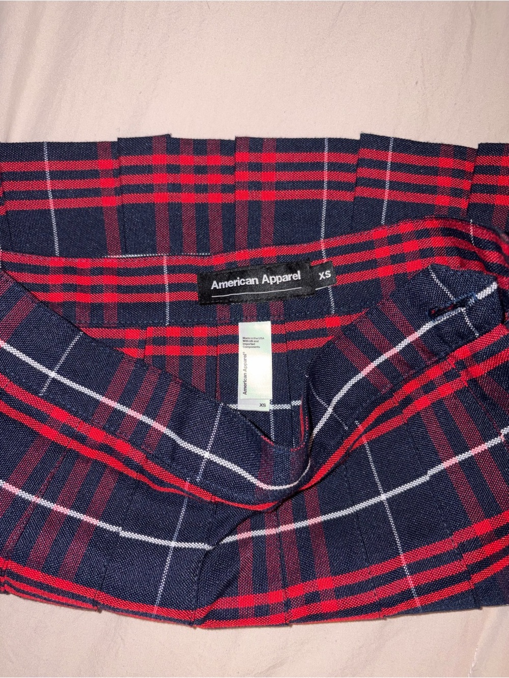 Vintage American Apparel Plaid Pleated Skirt - Picture 6 of 7